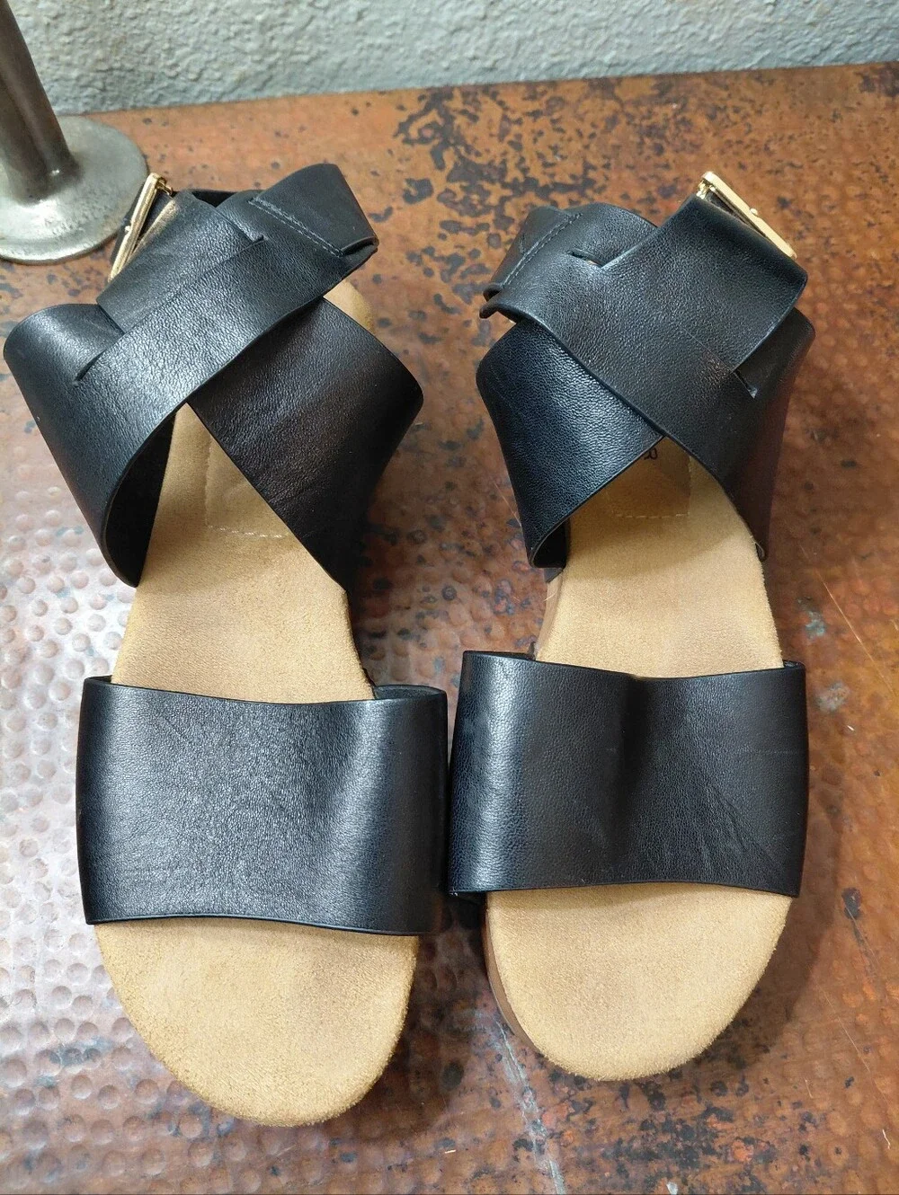 Kelsi Dagger x Anthropologie Sz. 7.5 Black Brooklyn Dune Platform Sandals